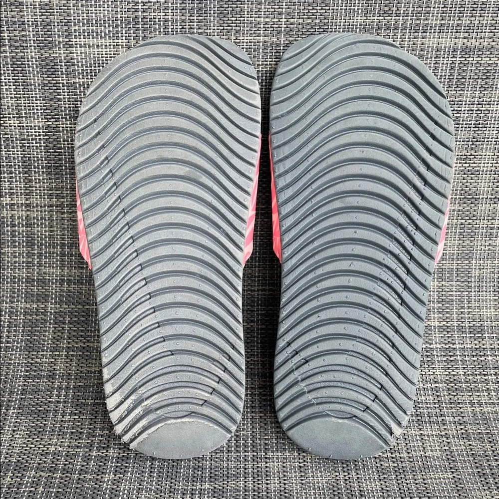 Nike Kawa Slide Print 'Dark Grey/Tropical Pink' Sandals Girls Size 13